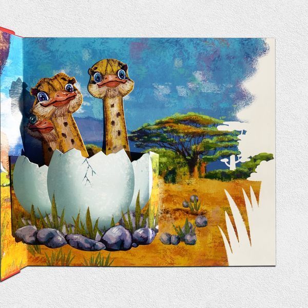 Книга з рухомими елементами. Диво страусеня 1311653 фото Книга з рухомими елементами. Диво страусеня 1311653 фото